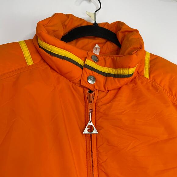 VTG Gerry Bright Orange Down Fill Mountain Work Jacket Men's XL Made in USA - Picture 2 of 13